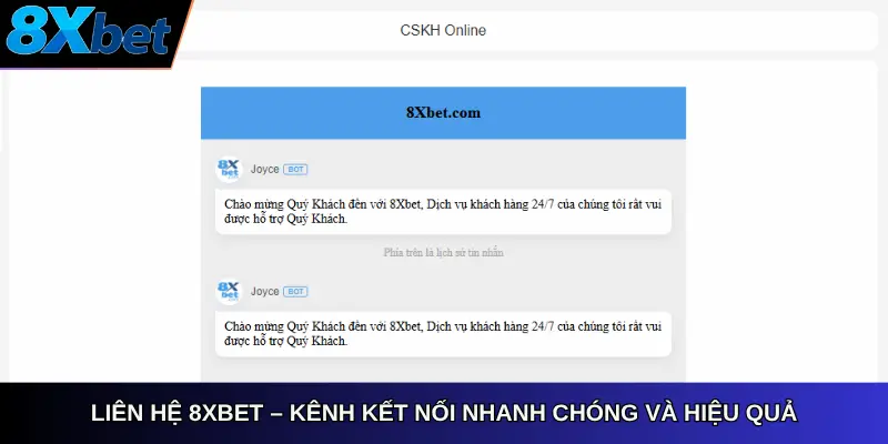 Liên hệ 8xbet để được hỗ trợ nhanh chóng và hiệu quả.